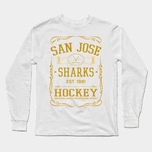 Vintage Sharks Hockey Long Sleeve T-Shirt